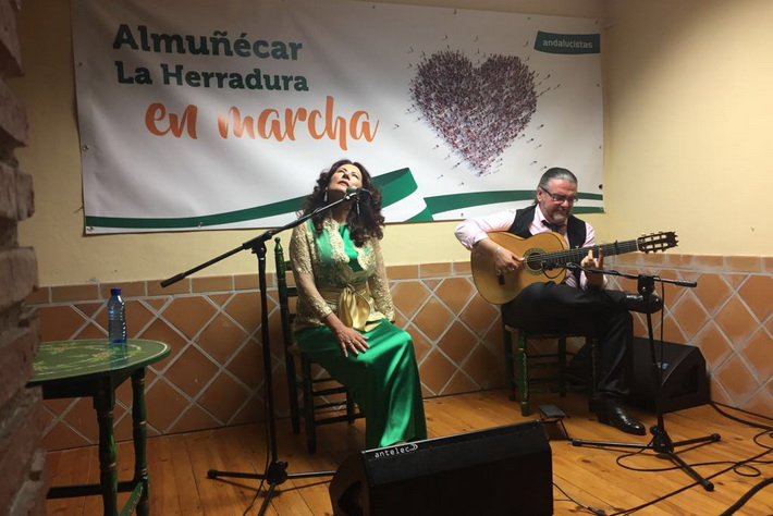 La cantaora Antonia Contreras actu en el Centro Andaluz el pasado viernes